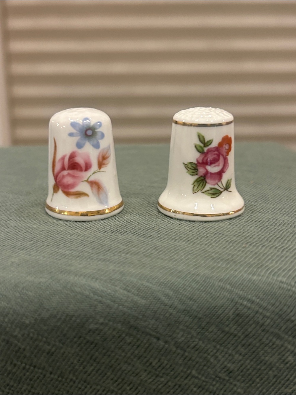 PICK 1!  Floral Thimbles- Bone China